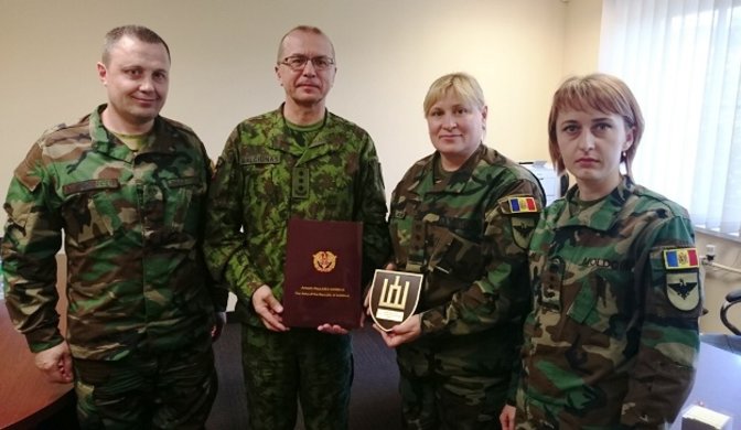Lietuvoje su oficialiu vizitu lankėsi Moldovos kariuomenės atstovai