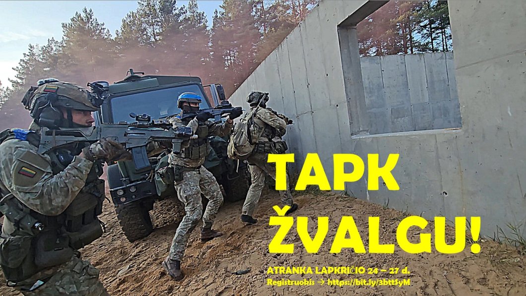 Atranka į LDE Jono Karolio Chodkevičiaus Pėstininkų brigados „Žemaitija" Vadovybės žvalgybos...
