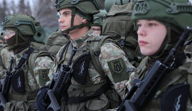 Daugiau nei 70 naujokų prisijungė prie Gedimino štabo bataliono – pradedama devynių mėnesių tarnyba